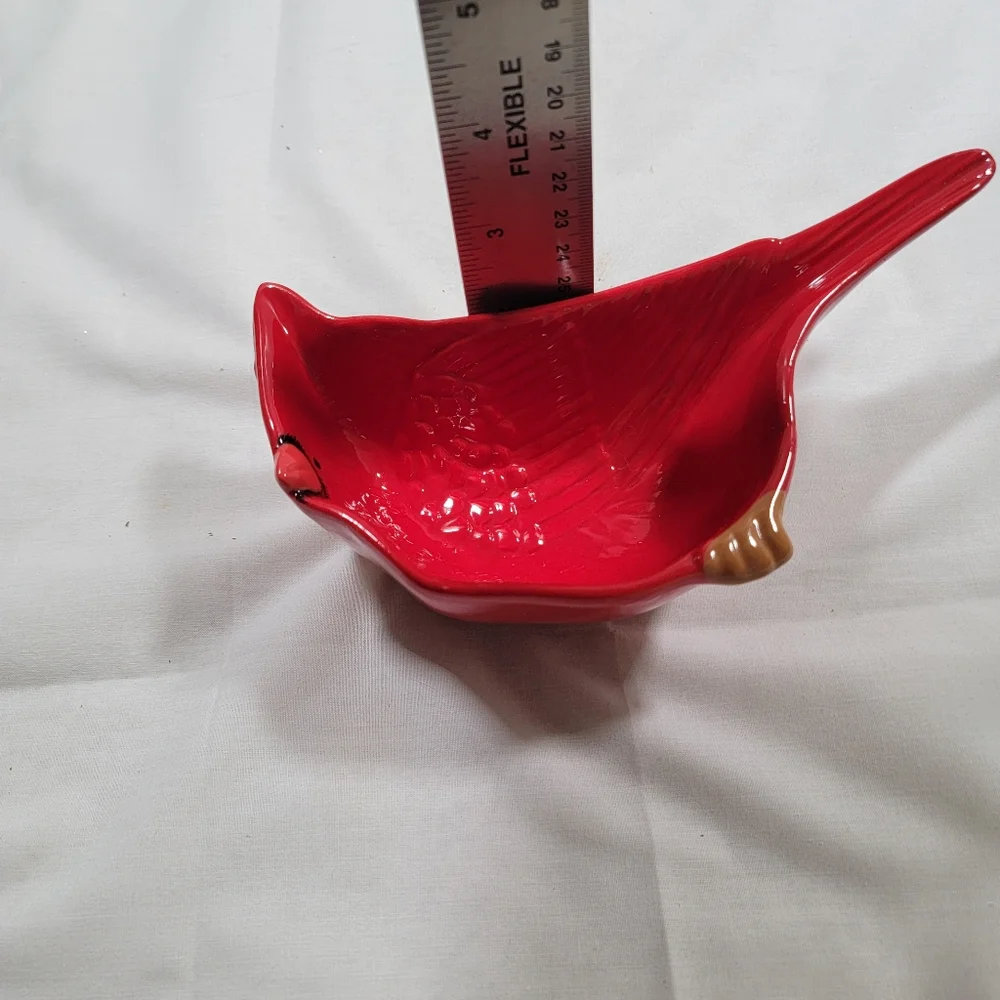 Robert Stanley Cardinal Red Bird Dish Trinket Holder